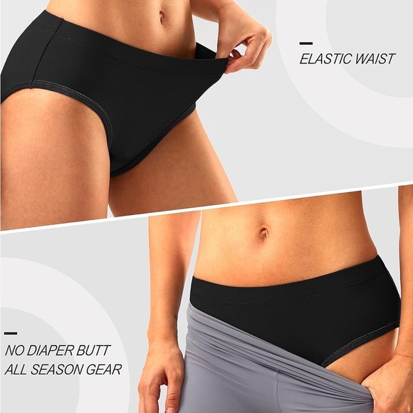 Women's 4D Padded Underwear Cycling Bicycle Riding Briefs | Size Large | Black - Picture 3 of 6